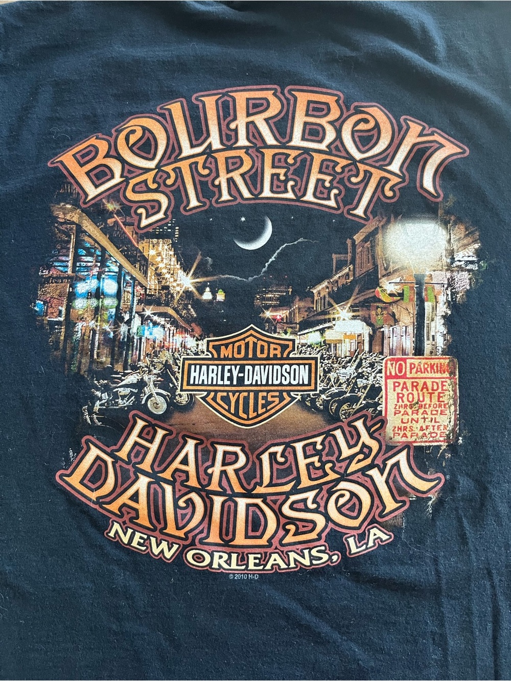Harley-Davidson 2012 Black  Hard Core Mohawk Skull Bourbon Street Tee Size Small - Picture 5 of 15